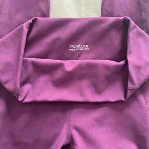 Fabletics pure luxe high rise 7/8 leggings with side pockets